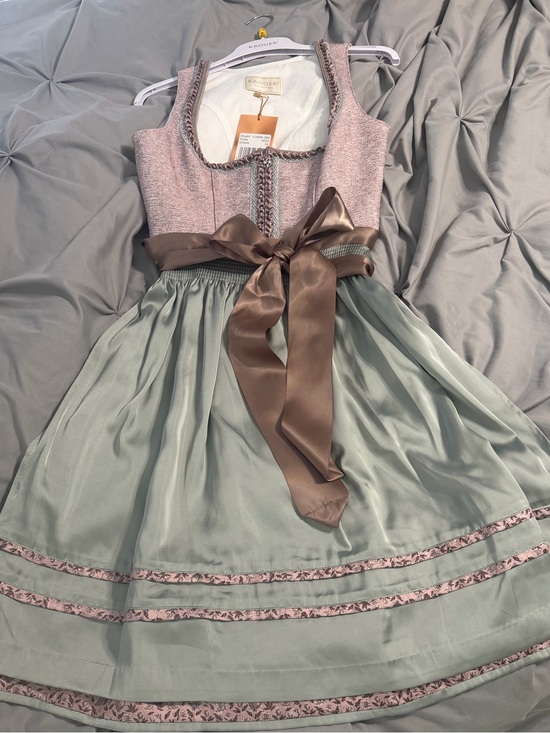 Kruger Other - NWT Krüger Collection mauve & gray midi dirndl